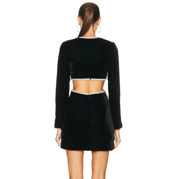 PatBO Black Long Sleeve Dress with Silver Accents - Picture 3 of 7